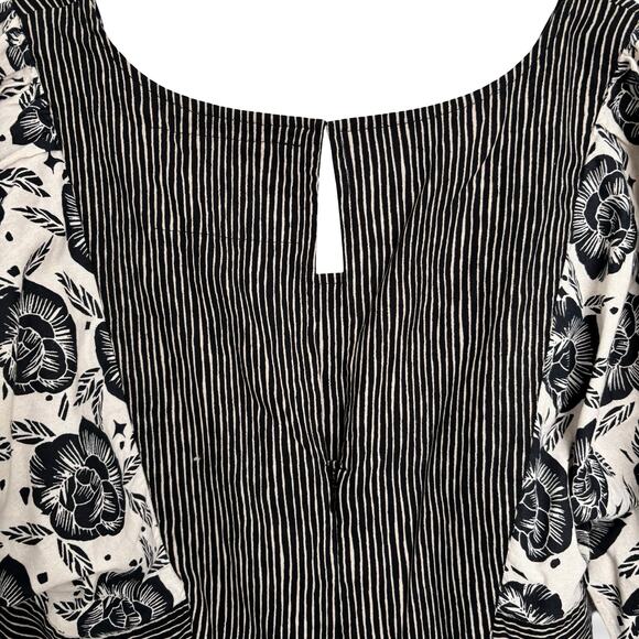 Anthropologie Bloomingprint Cotton FloralPrint Midi Dress Square Neckline Size 8 - Picture 9 of 11